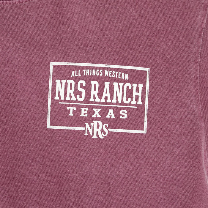 NRS Ranch All Things Western Maroon Back Logo Tee Shirt