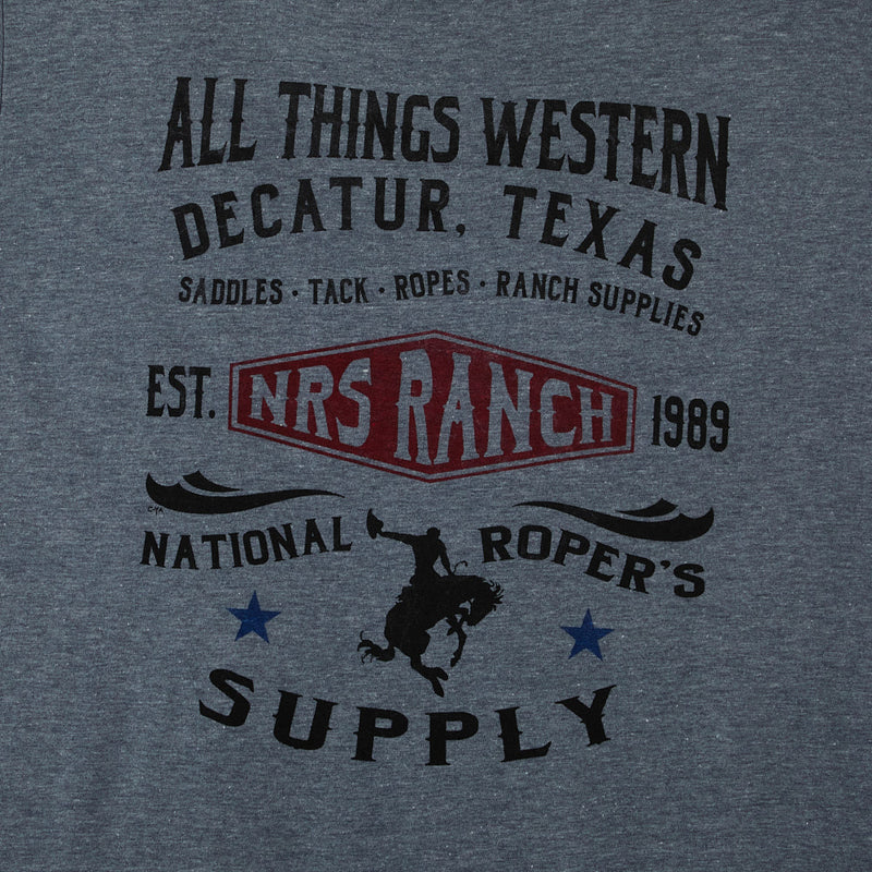 NRS All Things Western Bucking Horse Grey Tee Shirt