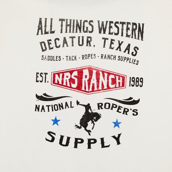 NRS All Things Western Bucking Horse Ivory Tee Shirt