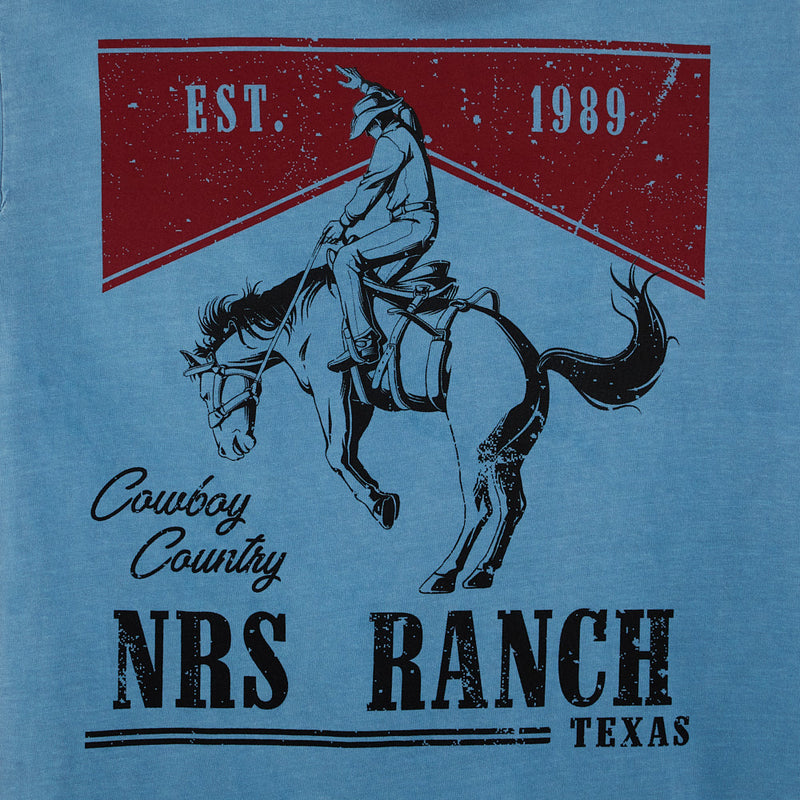 NRS Cowboy Country Denim Blue Tee Shirt