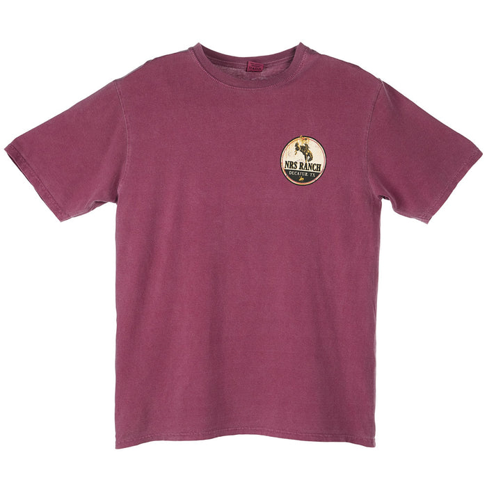 NRS Bucking Horse Maroon Tee Shirt