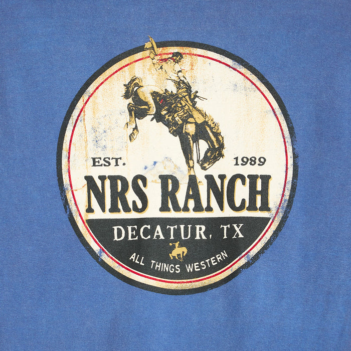 NRS Bucking Horse Pacific Blue Tee Shirt