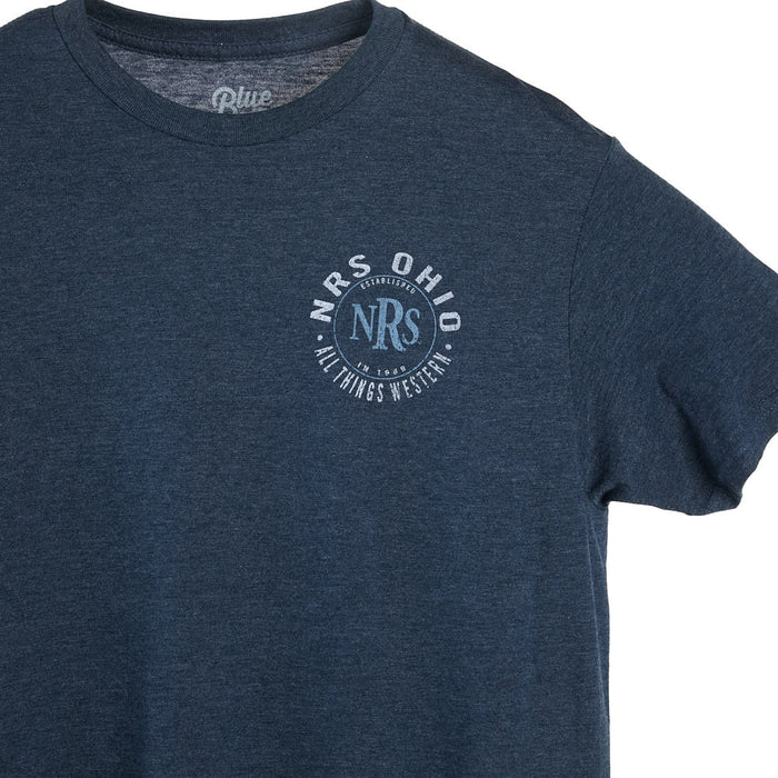 NRS Ohio All Things Western Circle Logo Navy Tee Shirt