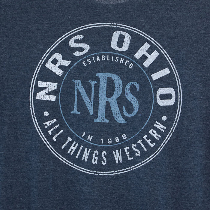 NRS Ohio All Things Western Circle Logo Navy Tee Shirt