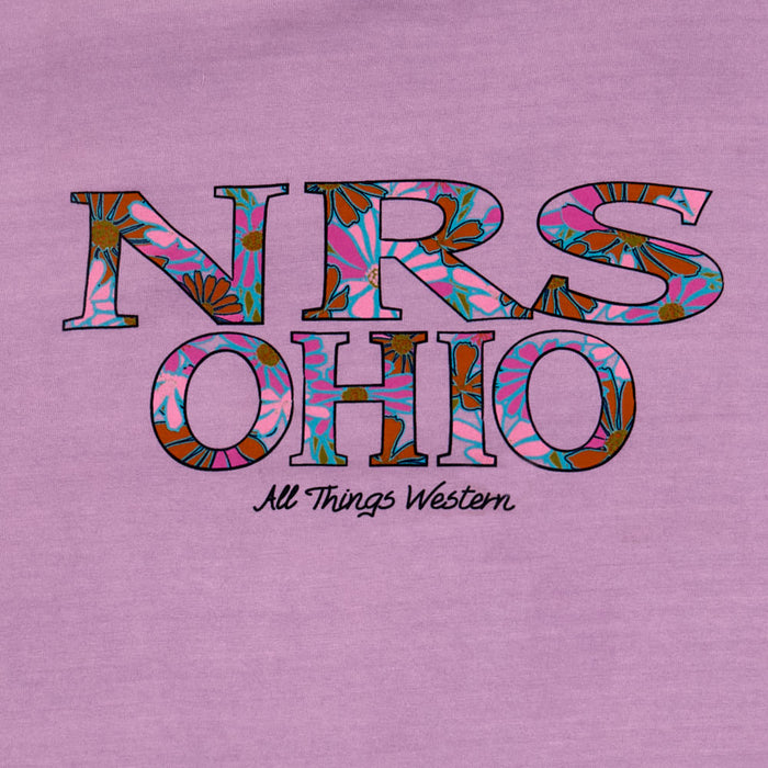 NRS Ohio All Things Western Floral Logo Wisteria Tee Shirt