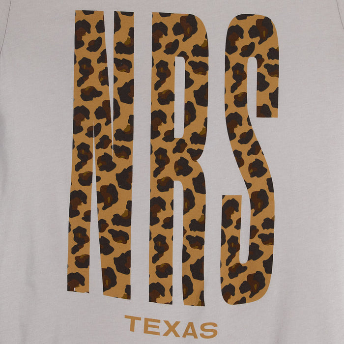 NRS Texas Cool Grey Cheetah Logo Tee Shirt