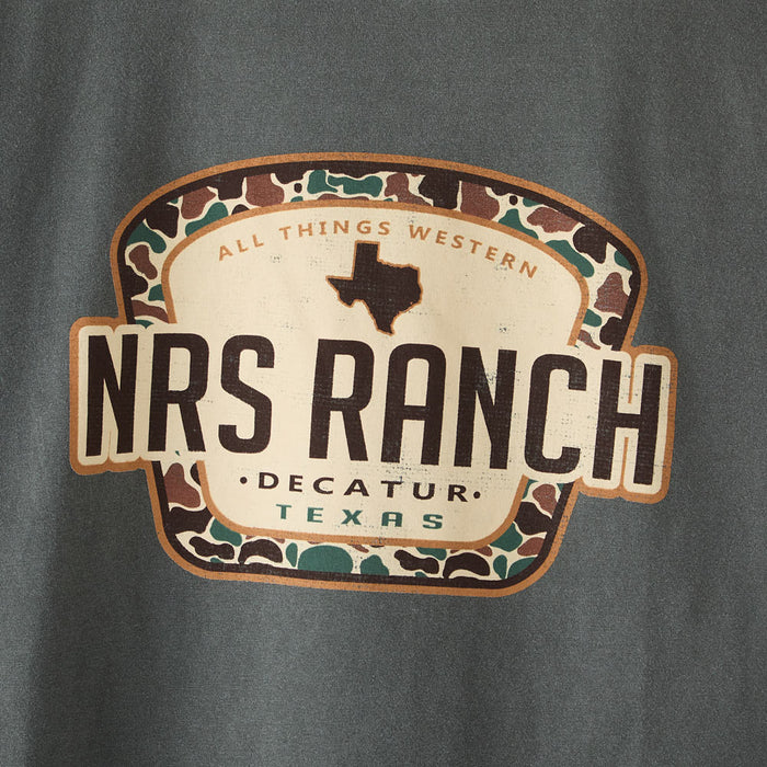 NRS Ranch Decatur Olive Camo Logo Tee Shirt