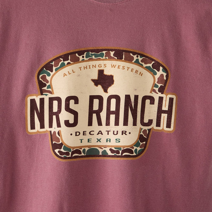 NRS Ranch Decatur Red Sand Camo Logo Tee Shirt