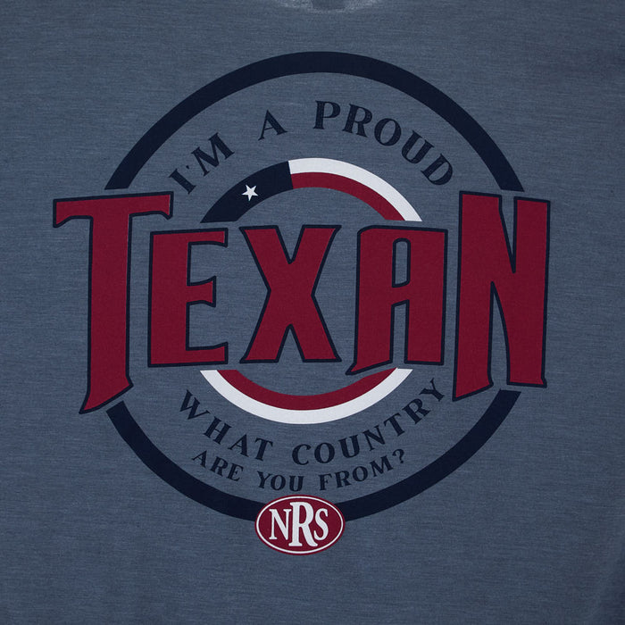 NRS Flint Blue Proud Texan Tee Shirt