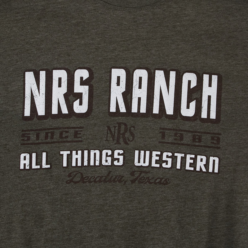 NRS Ranch Since 1989 Heather Olive Tee Shirt