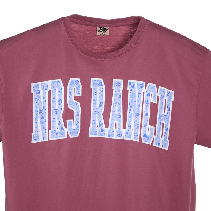 NRS Ranch Dusty Rose Floral Logo Tee Shirt