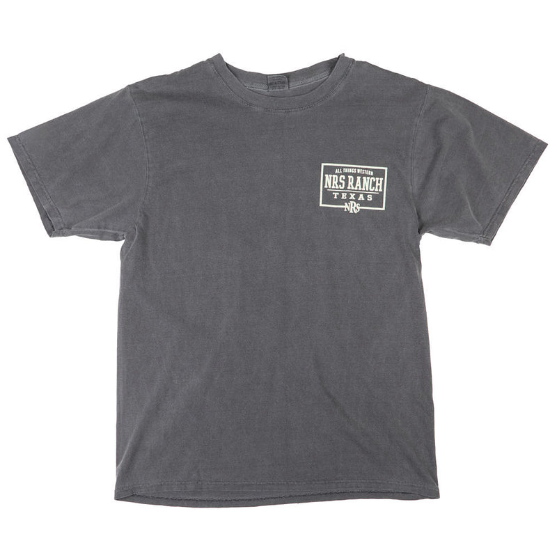 NRS Ranch Texas Bucking Horse Grey Tee Shirt