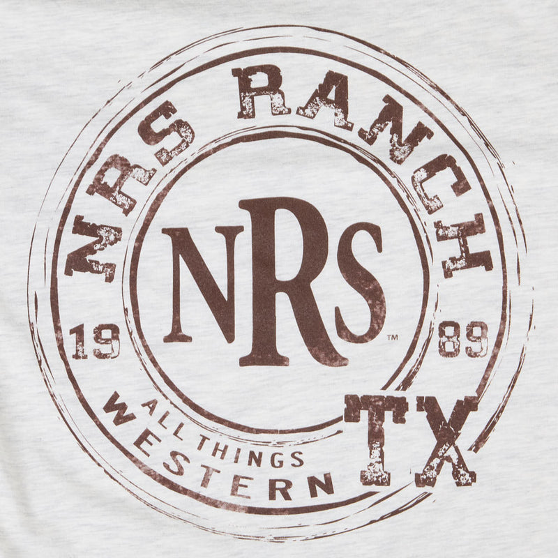 NRS Ranch TX Oatmeal Round Logo Tee Shirt