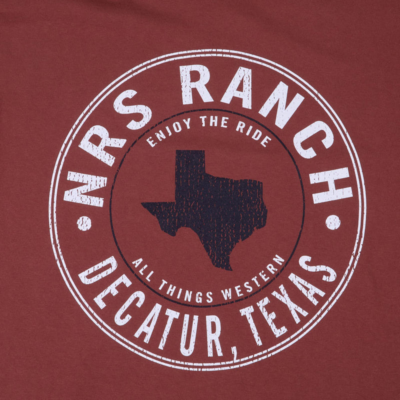 NRS Enjoy The Ride Logo Redwood Tee Shirt