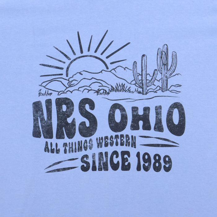 NRS Ohio All Things Western Cornflower Blue Tee Shirt