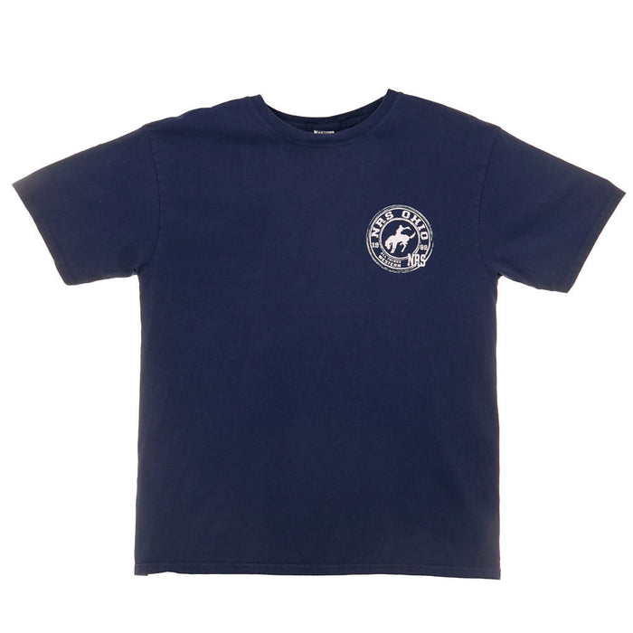 NRS Ohio Bucking Horse Logo Navy Tee Shirt