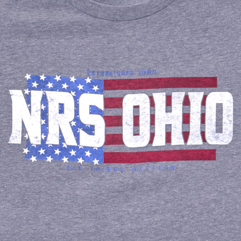 NRS Ohio Grey Flag Logo Tee Shirt