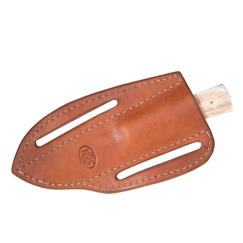 Nrs Ranch Knives Cowtown Timberline Knife w/Plain Leather Sheath