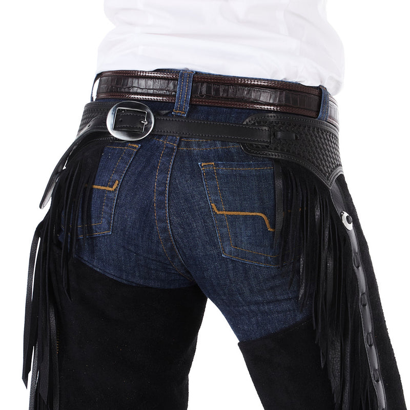 NRS Black Roughout Versatility Show Chaps