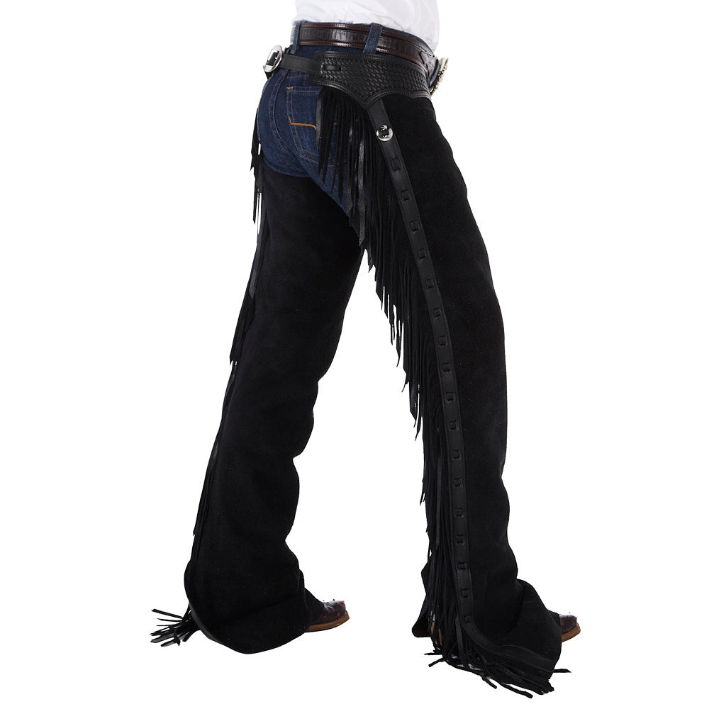 NRS Black Roughout Versatility Show Chaps