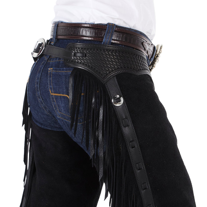 NRS Black Roughout Versatility Show Chaps