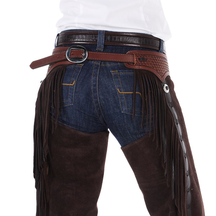 NRS Dark Chocolate Roughout Versatility Show Chaps