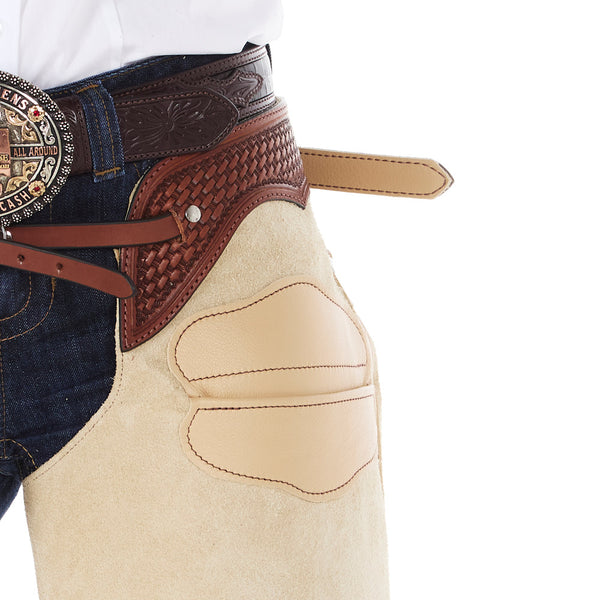 Pincettes En Cuir Sur Mesure – Rough Out Chaps – Fabriqué Aux États-Unis – R Bar K