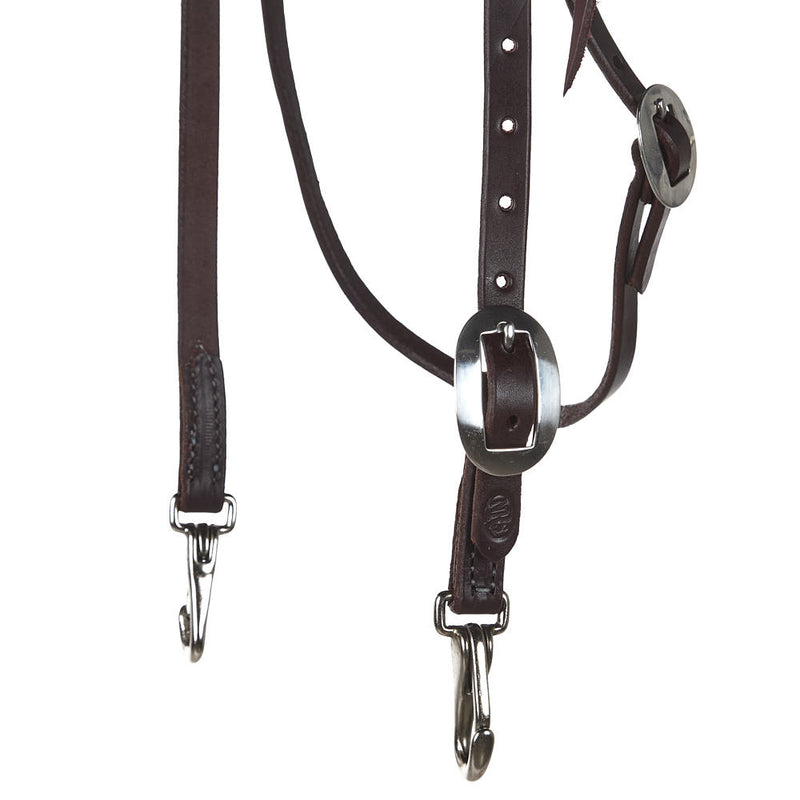 NRS Oiled Browband Headstall with Snaps