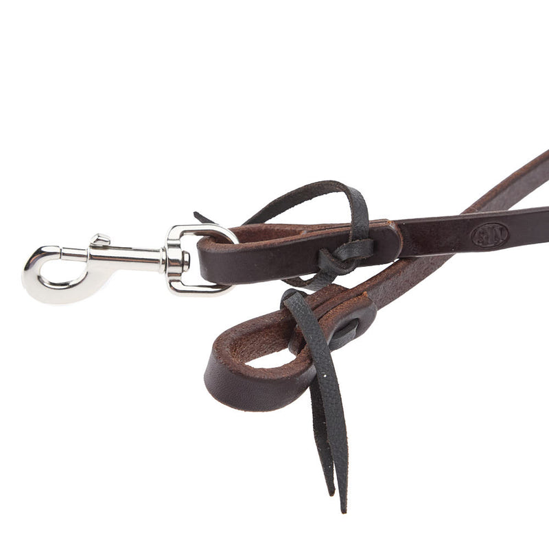 NRS Tack 5/8in x 7ft Oiled Roping Rein with Snap