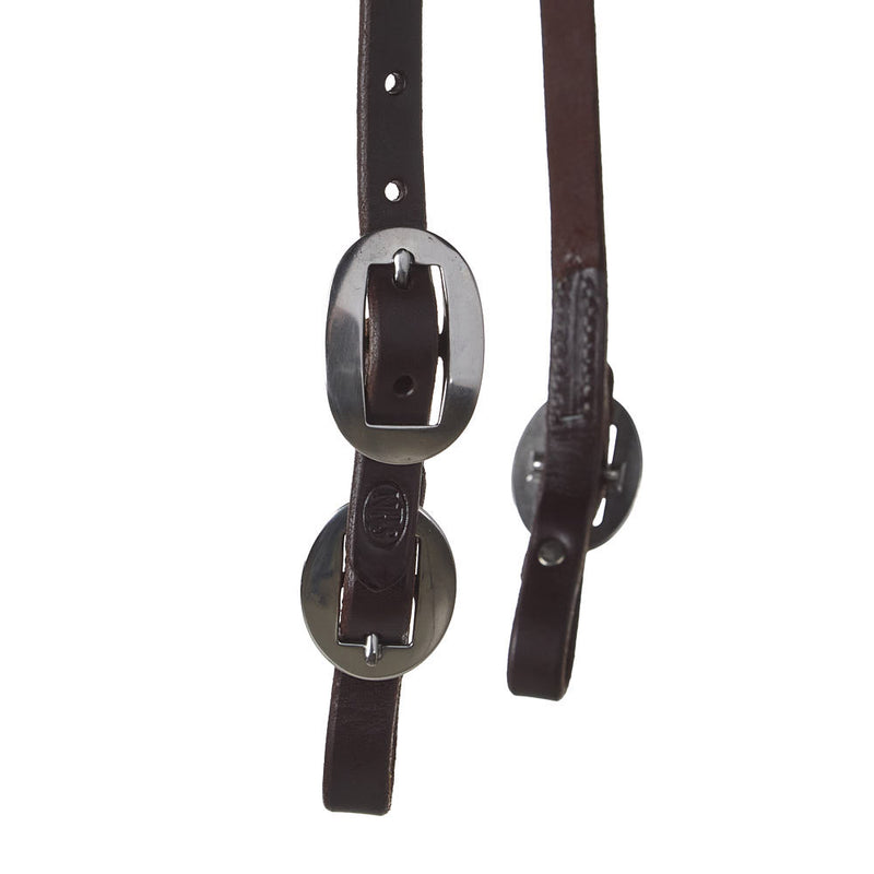 NRS Oiled Single Ear Headstall with Buckles