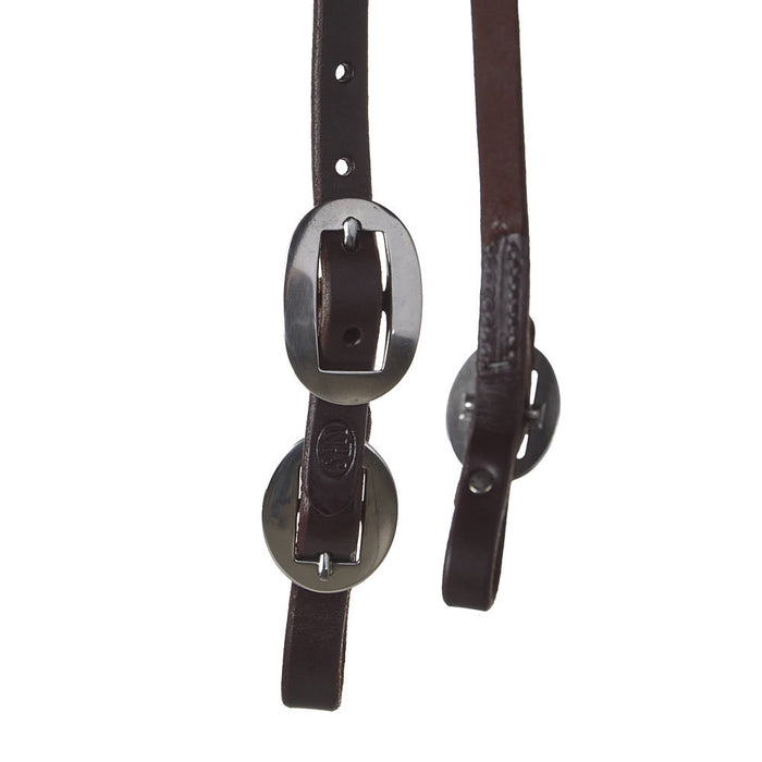 NRS Oiled Single Ear Headstall with Buckles