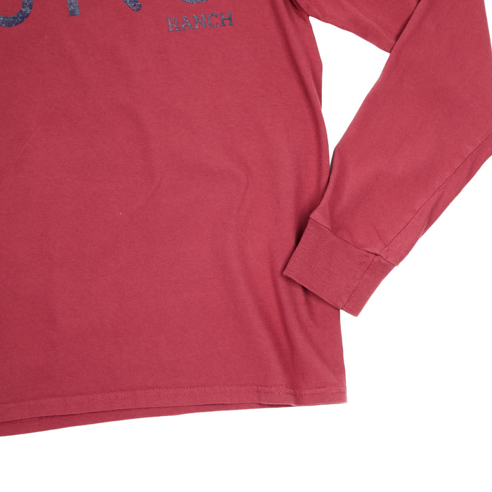 Brandcowboy Running Logo Red Rock Long Sleeve Tee