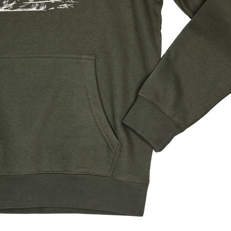 Brandcowboy Bucking Horse Olive Hoodie