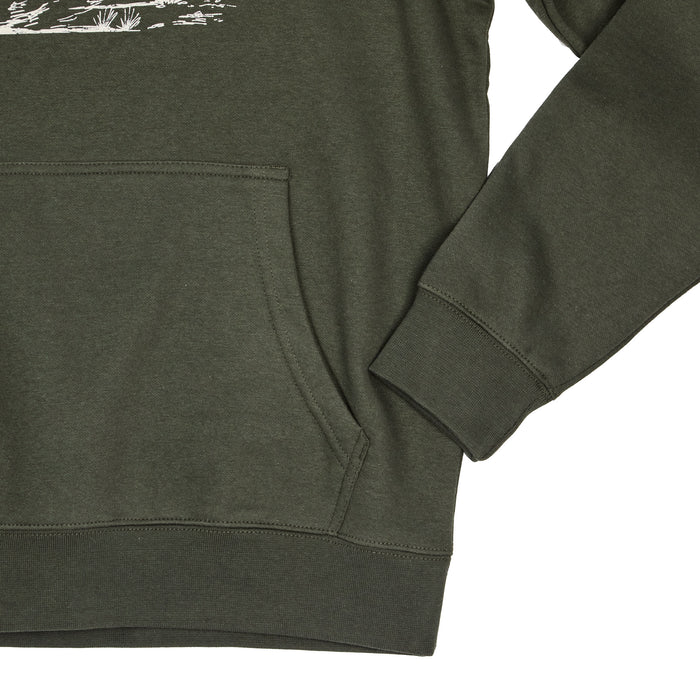 Brandcowboy Bucking Horse Olive Hoodie