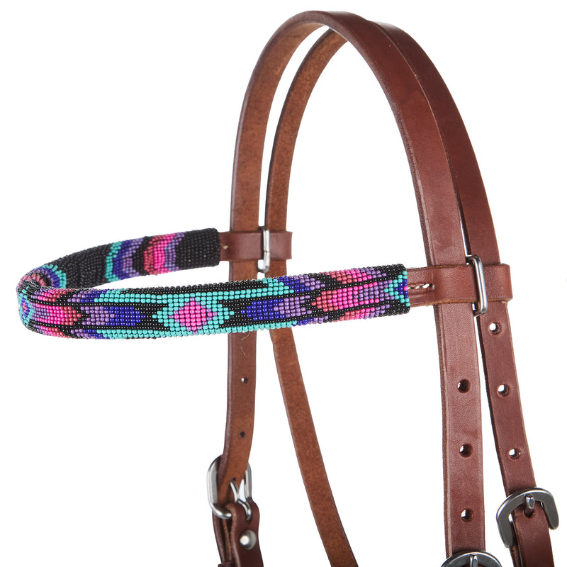 NRS Cosmic Cowgirl Beaded Browband Headstall