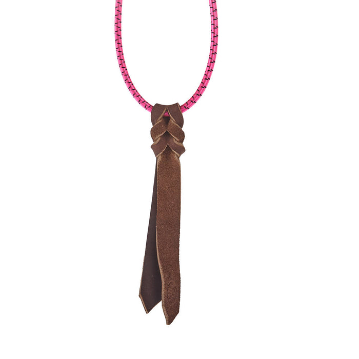 Kk Leathers Neon Pink Pinstripe Rope Bungee Strap