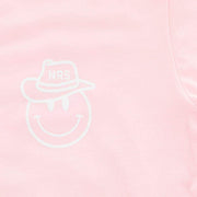 NRS Smiley Face Cowboy Hat Pink Tee
