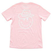 NRS Smiley Face Cowboy Hat Pink Tee