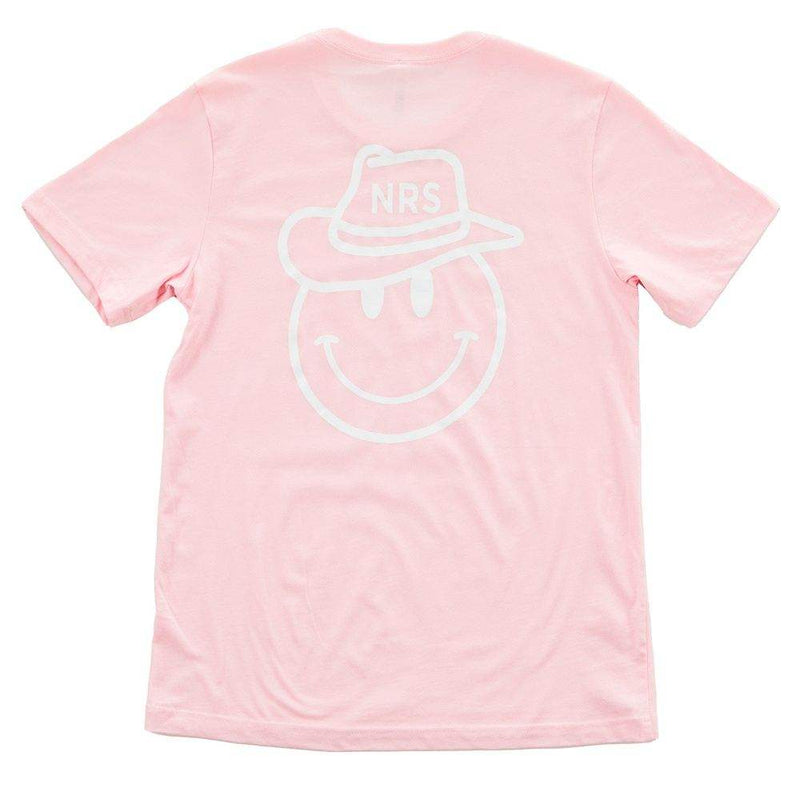 NRS Smiley Face Cowboy Hat Pink Tee
