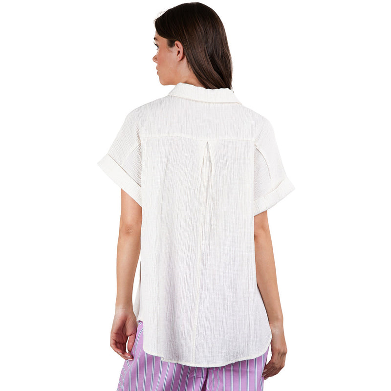 Very J Women's Oatmeal Oversized Top