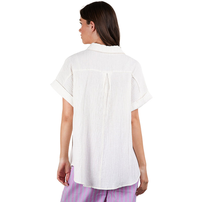 Very J Women's Oatmeal Oversized Top