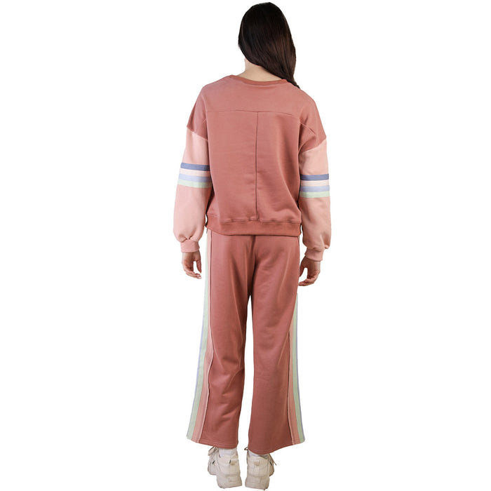Very J Women's Dark Mauve Top & Pant Set