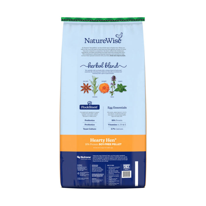 Cargill Animal Nutrition NatureWise Hearty Hen 18% Protein Soy-Free Pellet