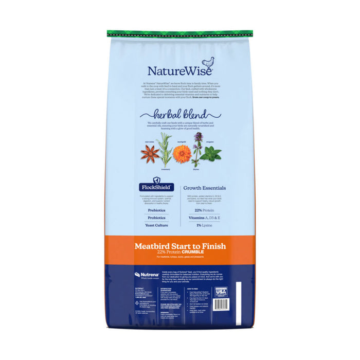 Cargill Animal Nutrition NatureWise Meatbird Start To Finished 22% Protein Crumble