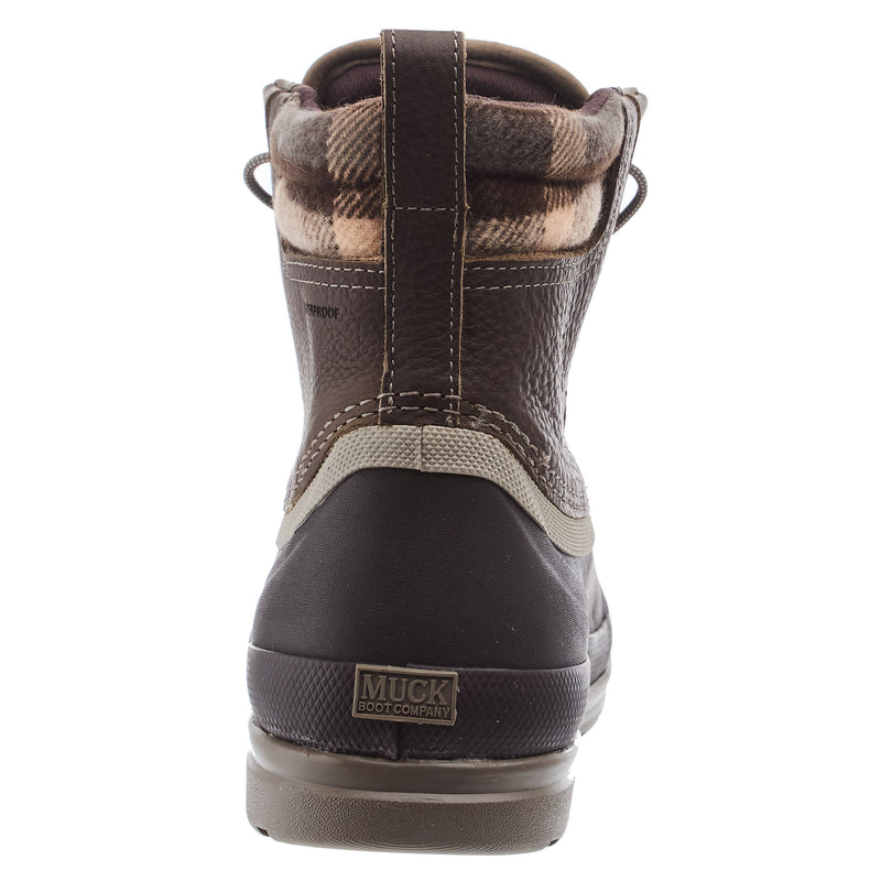 Muck Women`s Walnut/Brown Leather Duck Laceup