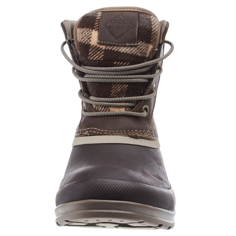 Muck Women`s Walnut/Brown Leather Duck Laceup