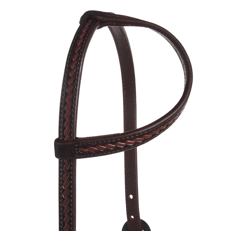 WD Tack Heavy Oiled Rope Tooling Double Flower Buckle Single Ear Headstall