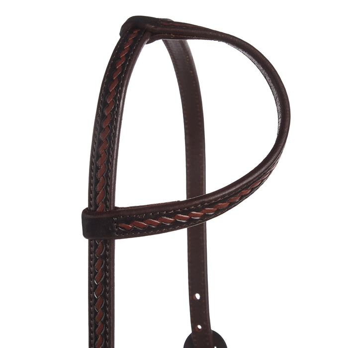 WD Tack Heavy Oiled Rope Tooling Double Flower Buckle Single Ear Headstall