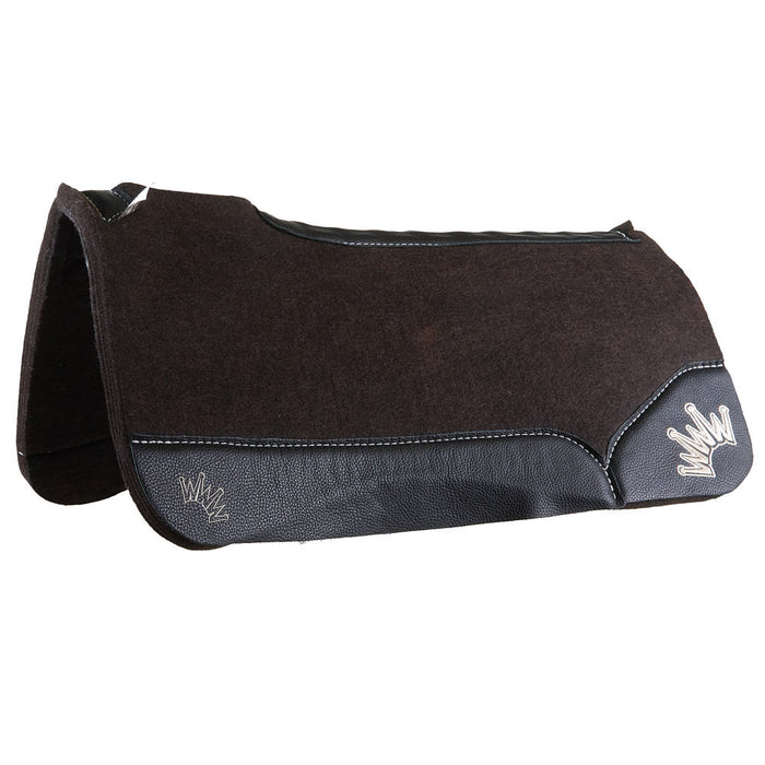 Best Ever Pads 1in OG Grey Felt Saddle Pad With Beige Crown