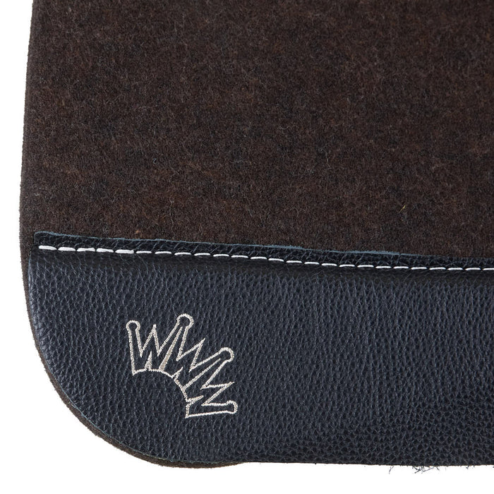 Best Ever Pads 1in OG Grey Felt Saddle Pad With Beige Crown
